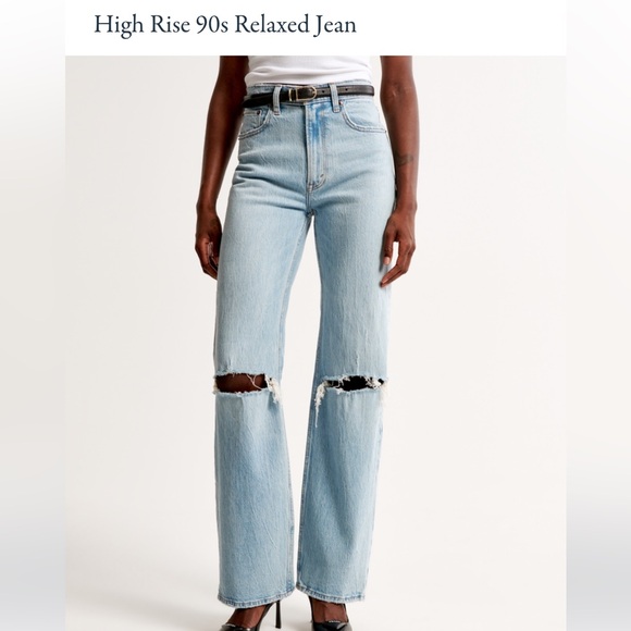 Abercrombie & Fitch High Rise 90’s Relaxed Jean - Picture 1 of 7